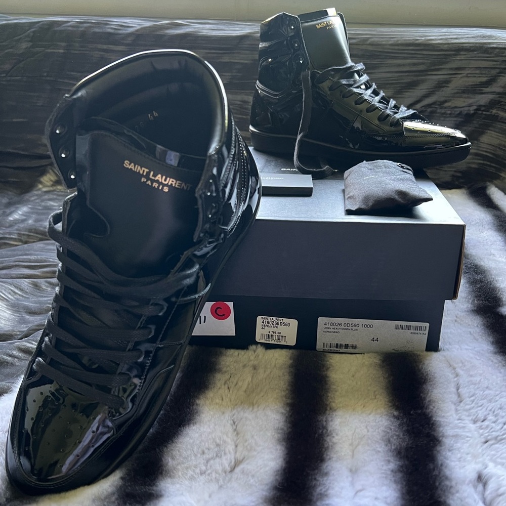 Saint Laurent Patent Leather High-Tops
